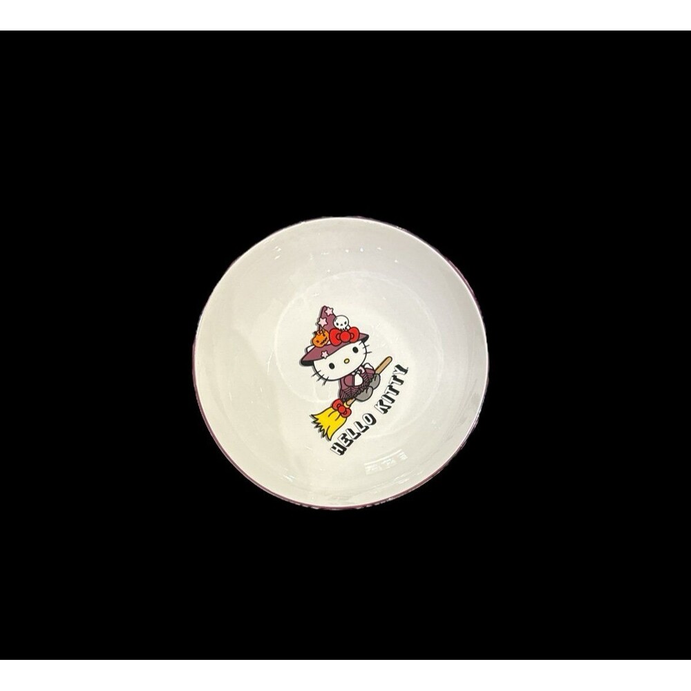 2x  TikTok Viral HTF Hello Kitty Halloween Witch Pasta Dinner Bowls